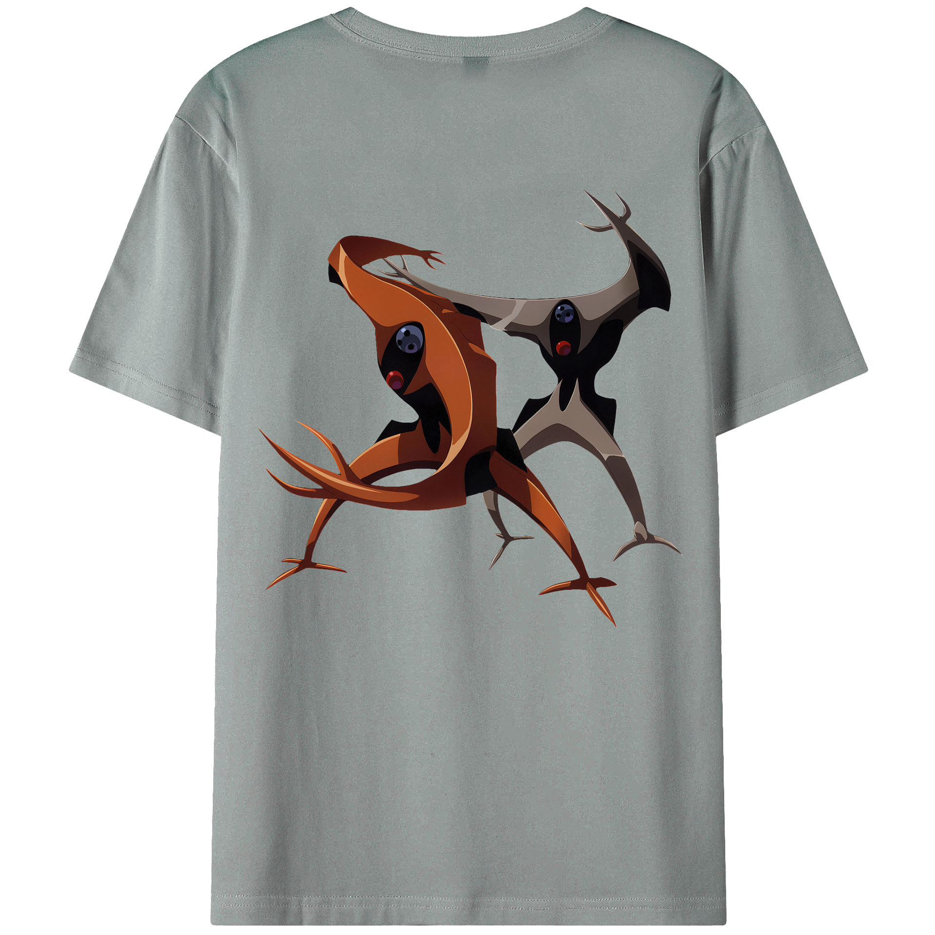 （画像用） EVA 新世紀エヴァンゲリオン 綿100％ メンズ半袖Tシャツ（バックプリント） 通気性